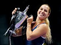 Dominika Cibulkova WTA Finals trophy