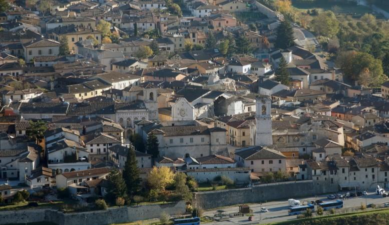 A general view of Norcia following an earthquake in central Italy. Norcia, Italy