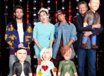 Adam Levine, Miley Cyrus, Alicia Keys and Blake Shelton