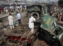 Train collision Pakistan
