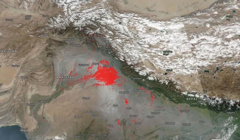 Nasa satellite image of North India Nasa satellite image of North India