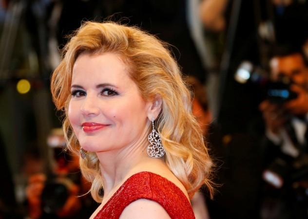 Actress Geena Davis arrive on red carpet for the screening of the film Geena Davis