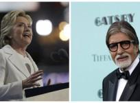 Hillary Clinton and Amitabh Bachchan