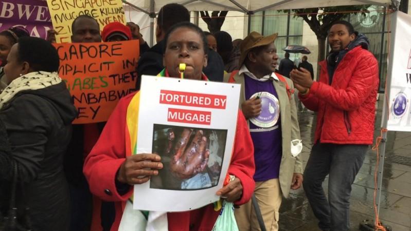Zimbabwes diaspora protests in London and calls on Mugabe to go Zimbabwes diaspora protests in London and calls on Mugabe to go
