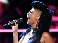 Courtney Harrell on The Voice Knockouts.