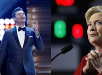 Hillary Clinton and Ryan Seacrest