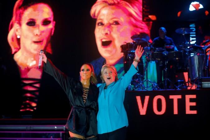 Jennifer Lopez asked the Latino community to cast their vote for Clinton. Jennifer Lopez