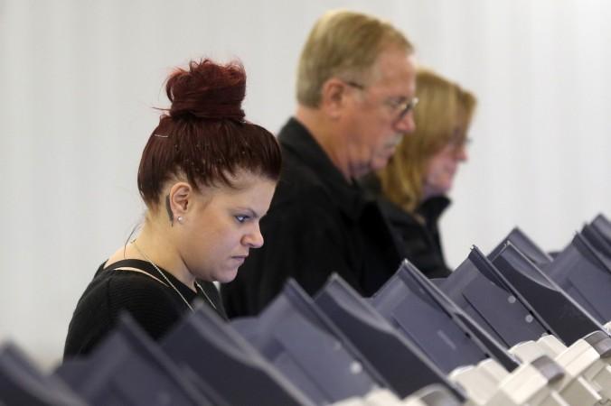 voters at polling booths