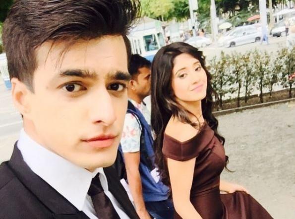 Yeh Rishta Kya Kehlata Hai actors Mohsin Khan and Shivangi Joshi. Yeh Rishta Kya Kehlata Hai, fire on set of Yeh Rishta Kya Kehlata Hai