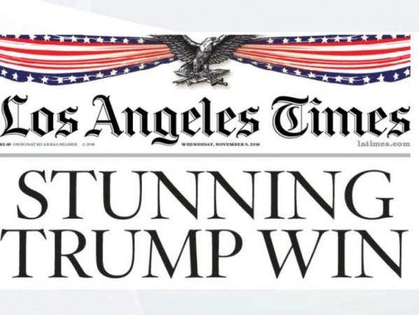 Los Angles Times Trump Win