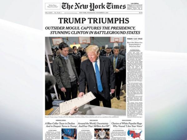 New York Times reacts to trump victory
