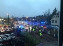 Five dead and 50 injured after London tram overturns on morning commute
