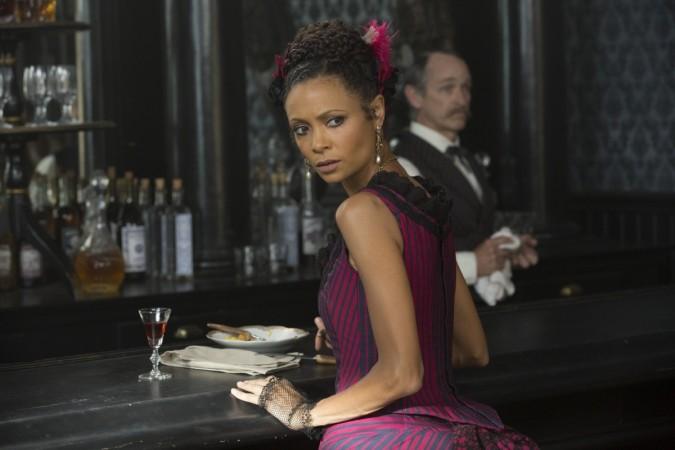 Thandie Newton as Maeve Millay in a still from Westworld. Westworld