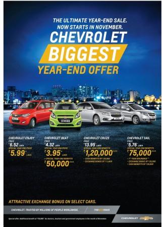Chevrolet Year end offers Chevrolet Year end offers
