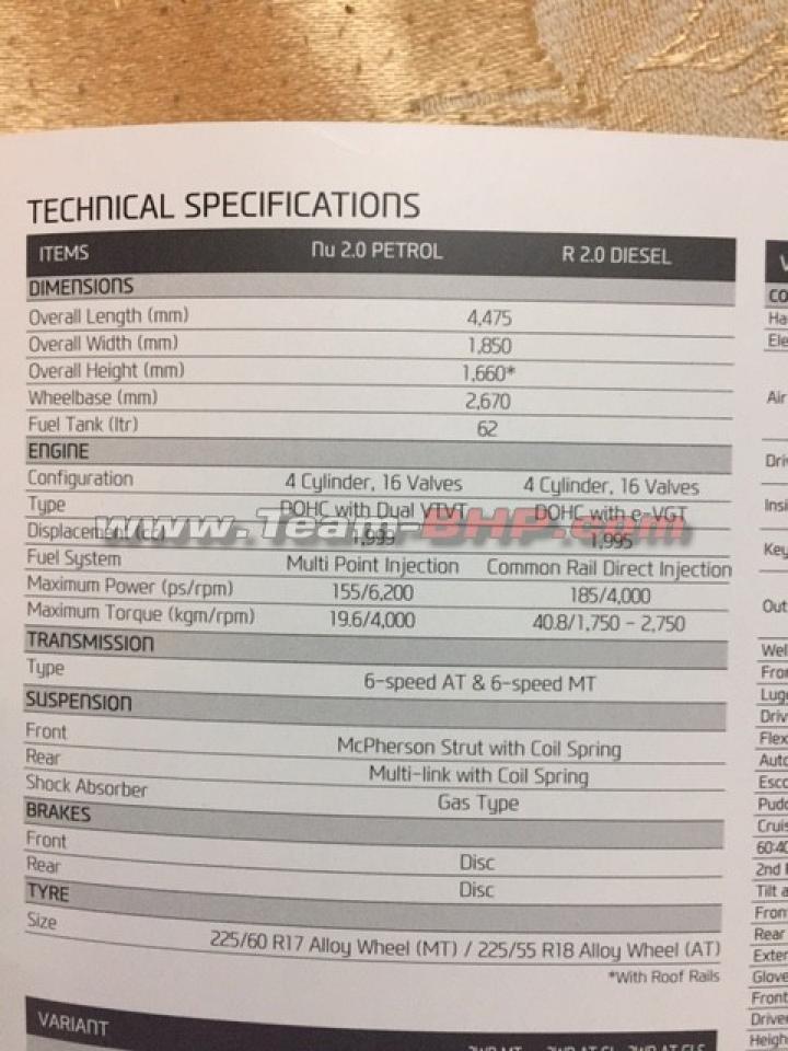 Hyundai Tucson brochures leaked Hyundai Tucson brochures leaked