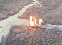 Barges of stolen oil destroyed by Nigerian Air Force