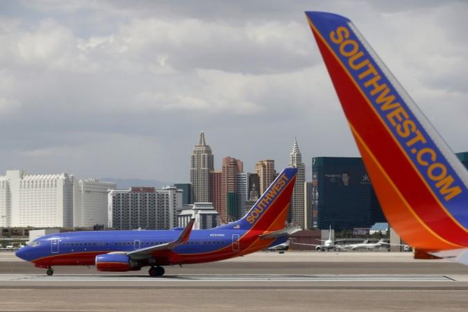 Southwest Airlines planes are seen in front of the Las Vegas strip, Nevada, United States in this April 23, 2015, file photo. (Representational picture) Southwest airline