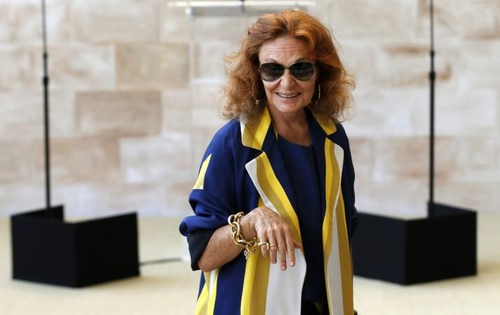 Belgian fashion designer Diane von Fürstenberg, formerly known as Princess Diane of Fürstenberg, married to German Prince Egon of Fürstenberg in 1969. Diane von Fürstenberg