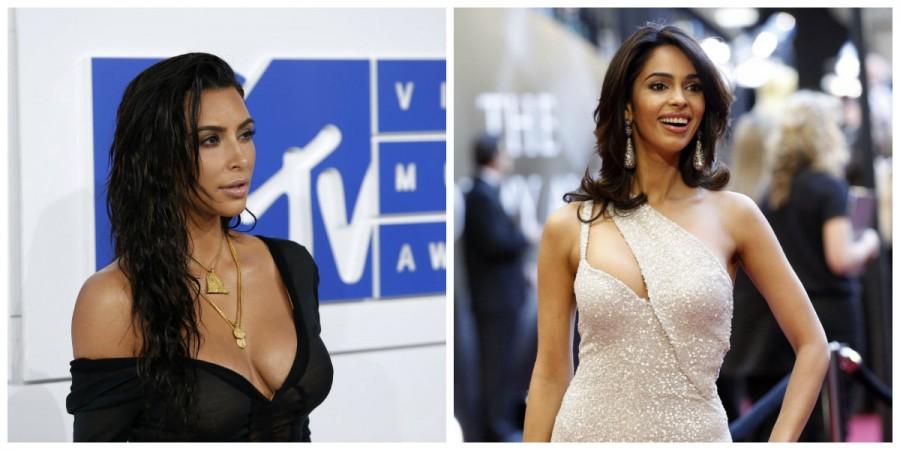 Kim Kardashian and Mallika Sherawat