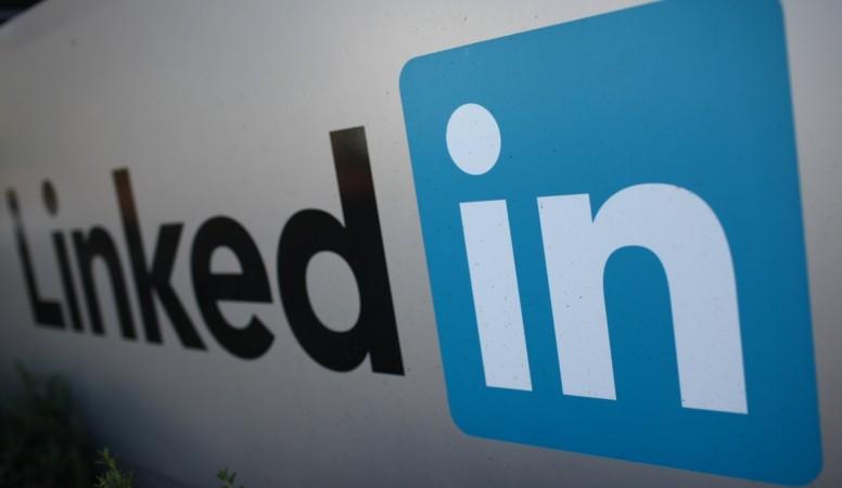 LinkedIn Corporation'ın logosu Mountain View, California'da resmedilmiştir