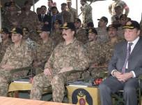 Pakistani military drills near India border