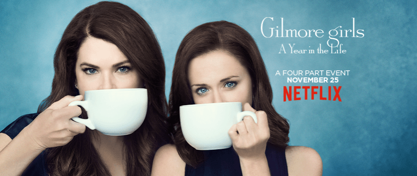Pictured: The poster for the Gilmore Girls revival. Gilmore Girls