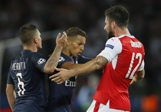 Marco Verratti Marquinhos PSG Olivier Giroud Arsenal