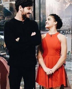 Pictured: Laurie Hernandez with Val Chmerkovskiy. DWTS