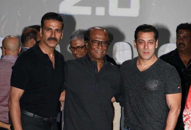 Akshay Kumar, Rajinikanth, Salman Khan