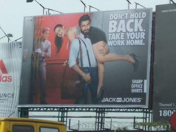 Siddharth has slammed Ranveer Singh's latest ad on Jack & Jones. The latest billboard on clothing brand has been criticised for its sexism. Jack & Jones ad