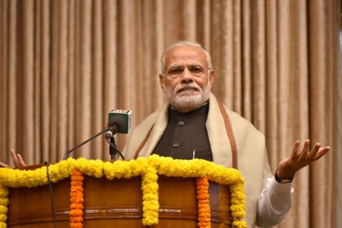Prime Minister Narendra Modi addressing at the ceremony to mark the release of two books on Indian Constitution, at Parliament House Annexe, in New Delhi on November 25, 2016. demonetisation pm narendra modi yoga dgp conference hyderabad sensex rupee fall affidavit supreme court petition case crime loot robbery cash banks atm queue arun jaitley us fed interest rate hike bjp congress dgp jdu nda upa