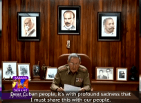 Raul Castro announces brother Fidel Castros death