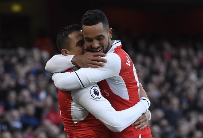 Alexis Sanchez and Theo Walcott were the goalscorers for Arsenal in their PL win over Bournemouth, November 27, 2016 Alexis Sanchez Theo Walcott Arsenal