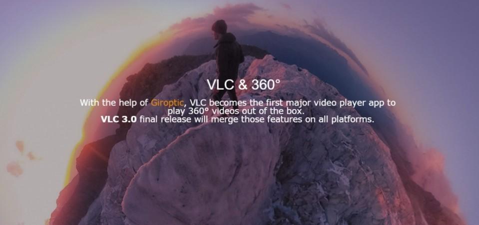 VLC Player updated with 360-degree video and image playback functionality; Technical Preview available for testing VLC Player updated with 360-degree video and image playback functionality; Technical Preview available for testing