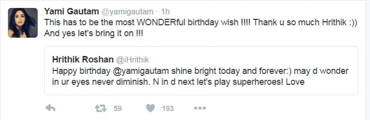 Hrithik Yami twitter