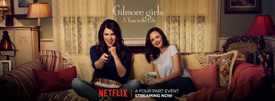 Pictured: Rory and Lorelai in Gilmore Girls: A Year in the Life. Gilmore Girls