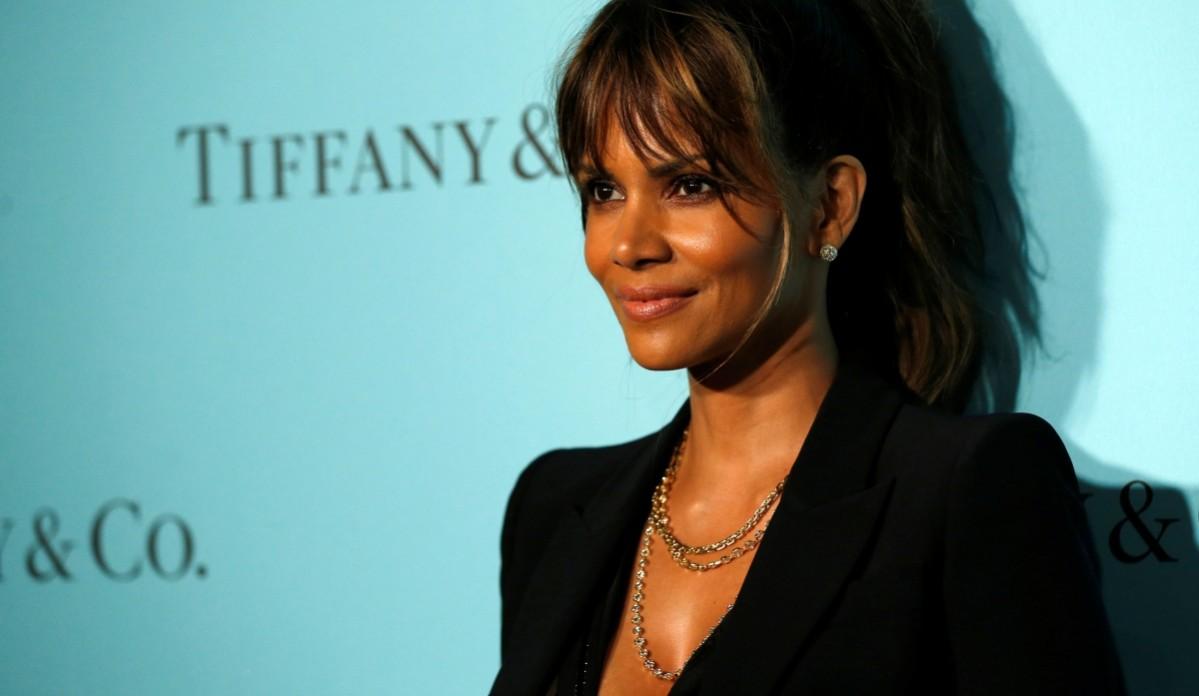 Actor Berry poses at a reception for the re-opening of the Tiffany & Co. store in Beverly Hills. Halle Berry