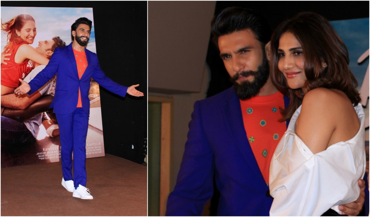 Pictured: Ranveer Singh, Vaani Kapoor at the Befikre promotions. Ranveer Singh, Vaani Kapoor