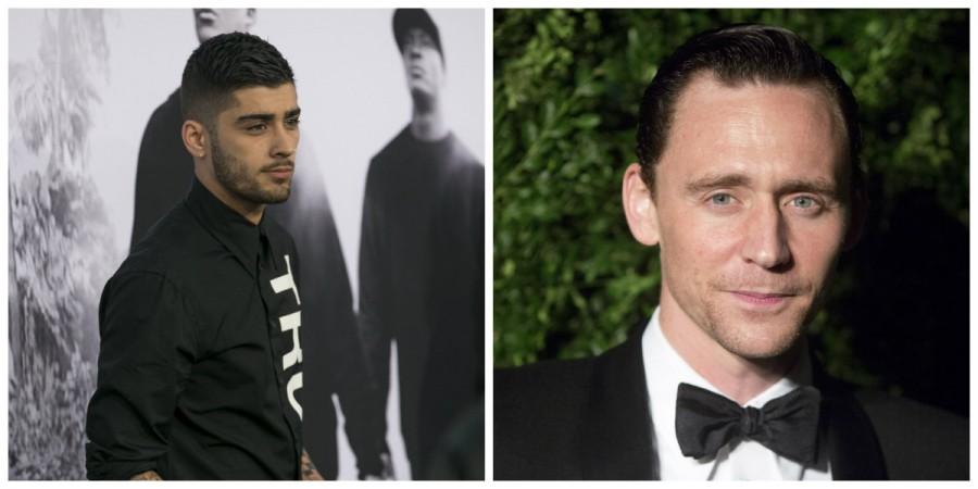 Zayn Malik and Tom Hiddleston