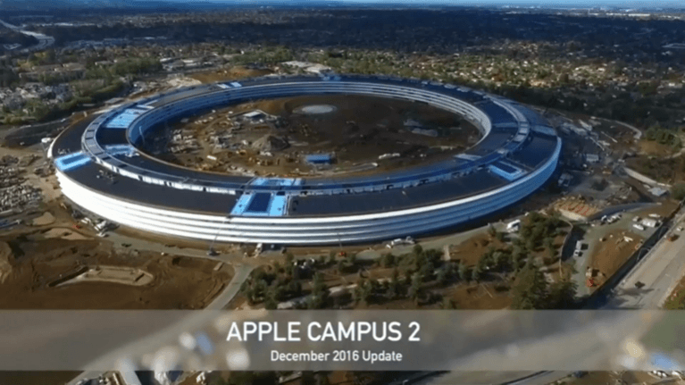 Apple Campus 2: Drone video of spectacular Spaceship HQ