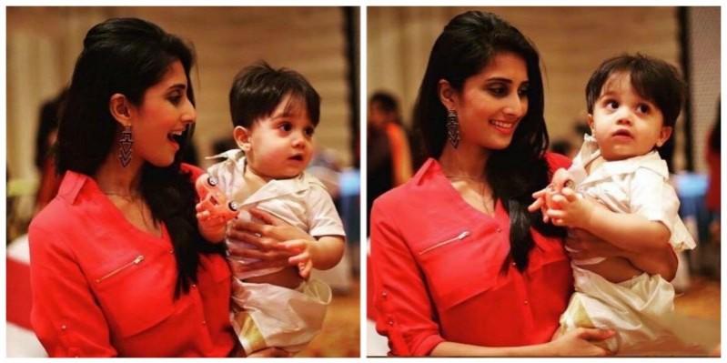 Aadvik is seen with his aunt and actress Shamlee in the photos. Ajith's son Aadvik