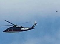 UFO following Donald Trump's chopper