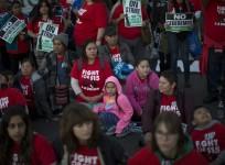 Protesters rally, get arrested on Fight for 15 national day of disruption