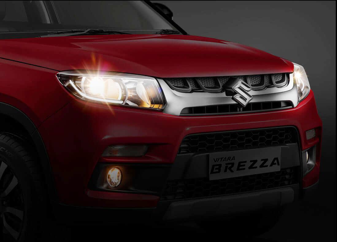 Maruti Suzuki Vitara Brezza's front end Maruti Suzuki Vitara Brezza