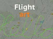 Pilots take sky writing to a whole new level with flight tracker art