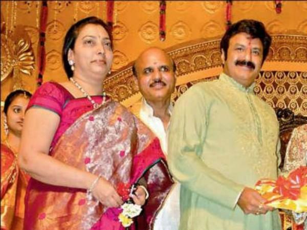 Nandamuri Balakrishna's wife Vasundhara caught with Rs 10 lakh of old notes at Renigunta airport. Pictured: Nandamuri Balakrishna's wife Vasundhara Nandamuri Balakrishna's wife Vasundhara