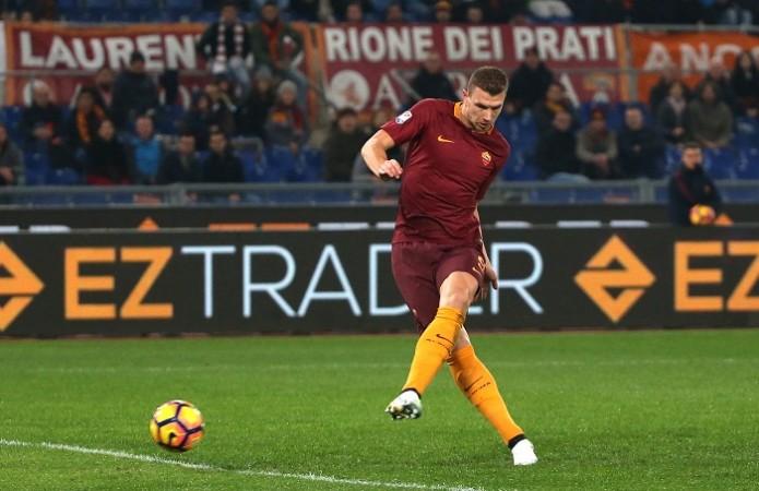 Striker Edin Dzeko will play a central role in AS Roma's offense line. Edin Dzeko