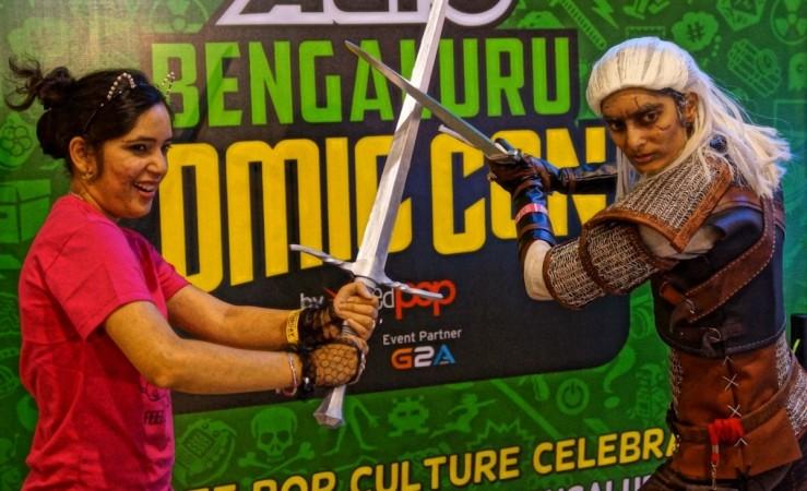 Visitors during the Comic Con 2016 in Bengaluru on Nov 13, 2016 comic con