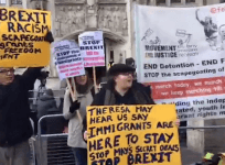 Protests staged by Bexit rivals as historic Article 50 appeal begins
