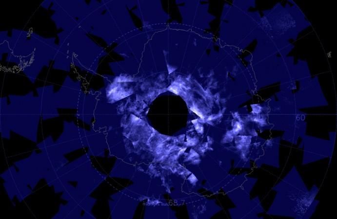 Skies of Antartica captured by NASA's spacecraft